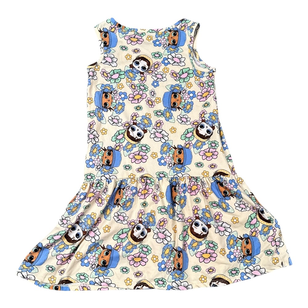 LOL Surprise Girls Floral Character Sleeveless Drop Waist Dress Size M 7-8 712